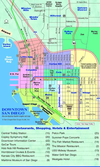 Downtown San Diego Map