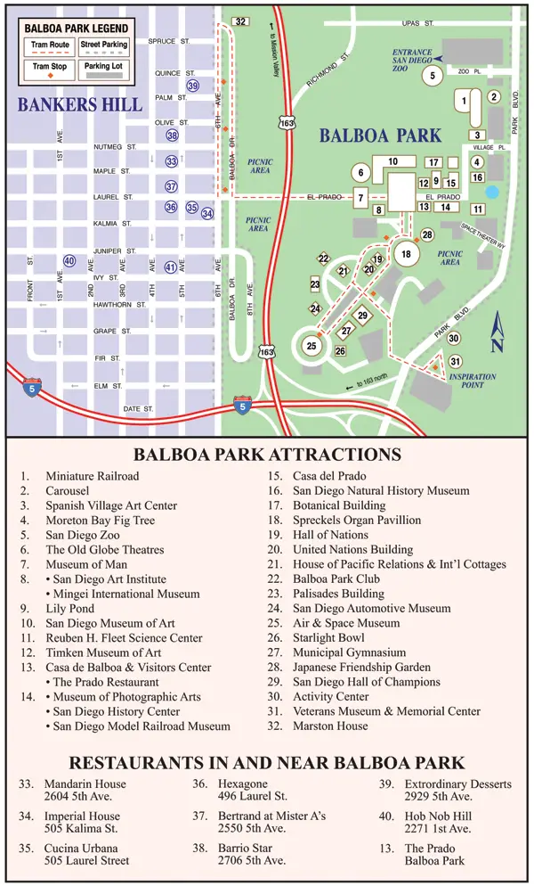 Balboa Park city Map