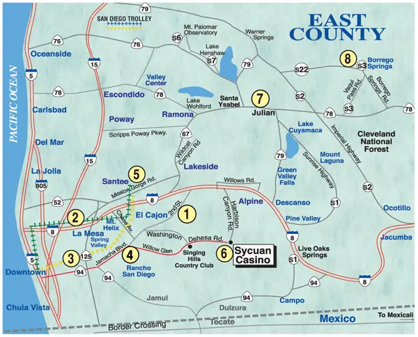 East County Map