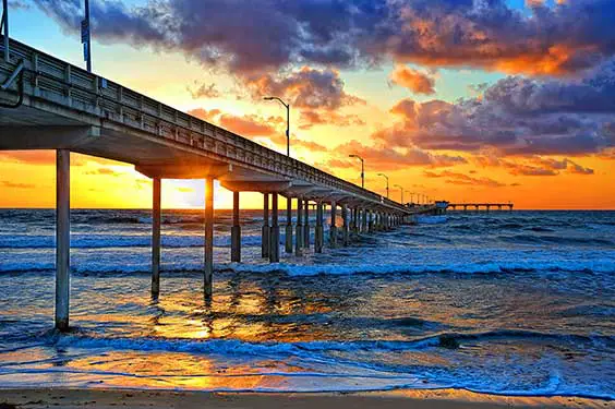 Tours of Ocean Beach Pier at Sunset