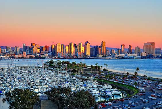 San Diego Skyline from Harbor Island