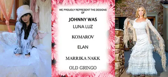Proudly Representing Designs by Johnny Was, Luna Luz and More