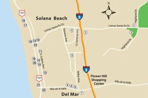 Solana Beach, map